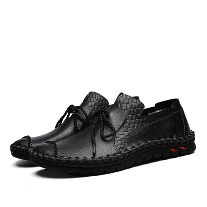 Spring Handmade Leather Men Shoes Casual Sneakers Slip On Loafers Men Driving Soft Leather Shoes Men Hot Sale Zapatillas Hombre
