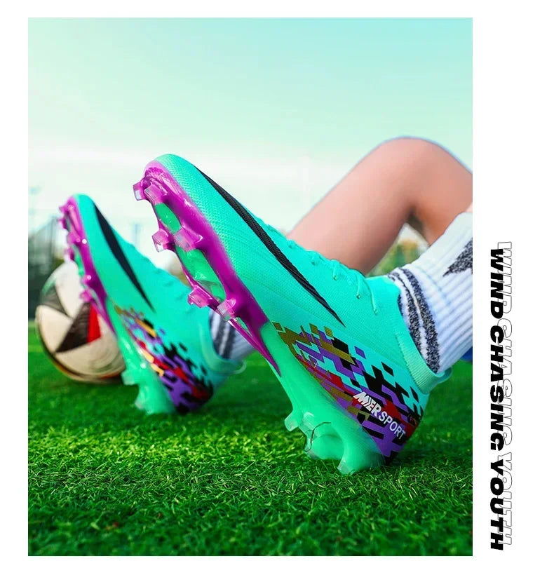 New Men Football Boots Ultralight Soccer Shoes Sport Outdoor Match Unisex Non-Slip Cleats Adult Comfortable Grass High-quality