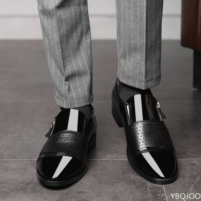2026 Large Size Fashionable Men's Office Formal Shoes Low Cut Daily Comfortable Pointed Multifunctional Men's Wedding Shoes