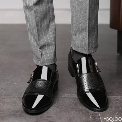 2026 Large Size Fashionable Men's Office Formal Shoes Low Cut Daily Comfortable Pointed Multifunctional Men's Wedding Shoes