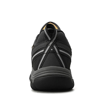 High Quality Men Hiking Shoes Durable Leather Climbing Shoes Outdoor Walking Sneakers Rubber Sole Factory Outlet