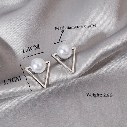 S925 Silver Needle New Love Design Sense Unique Small Group Earrings Simple Black Women's Ear Jewelry Wholesale And Retail