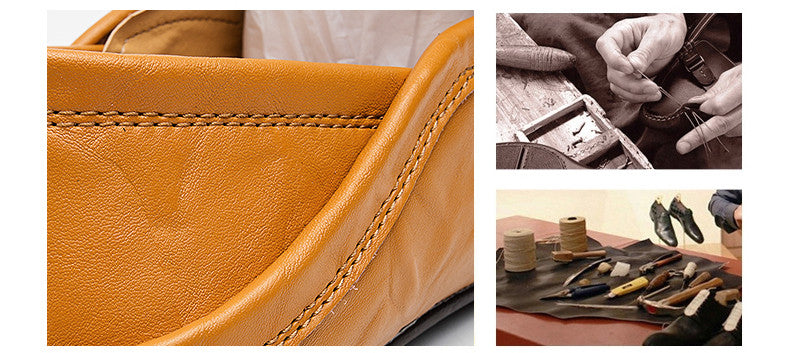 Summer Fashion Men Loafers Italian Casual Luxury Brand Men Shoes Genuine Leather Moccasins Light Breathable Slip on Boat Shoes