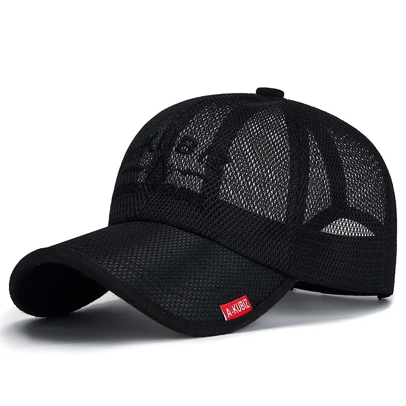 Summer Mesh Baseball Cap for Men Adjustable Visor Hat Quick Dry Breathable Sun Hats For Women Men snapback Outdoor Sports caps