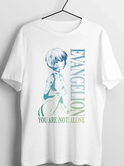 Summer Trendy Anime Evangelion Graphic T Shirts Men's Clothing Oversized Casual Loose Women's Short Sleeved Tee Tops Y2k Clothes