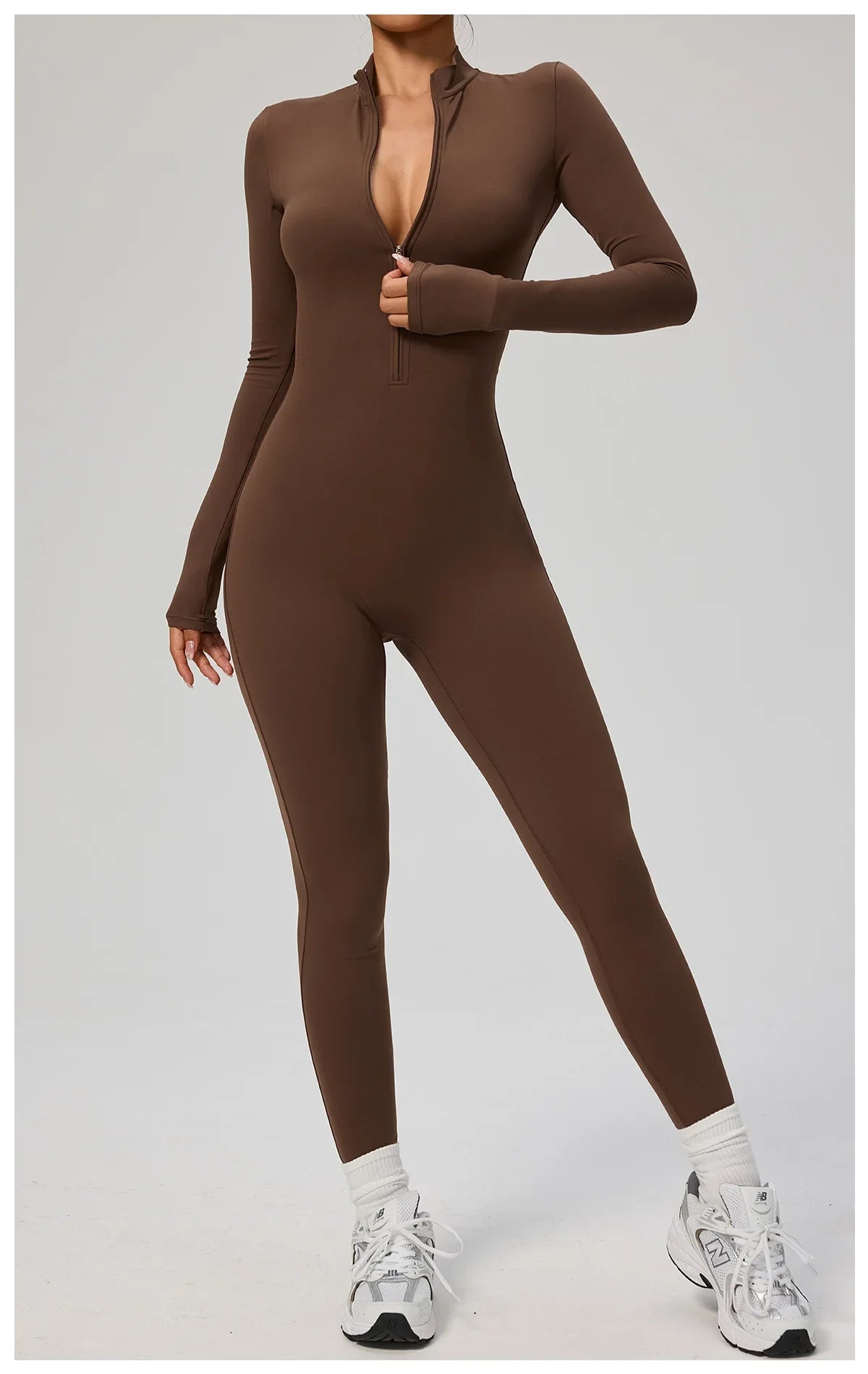 Zipper Jumpsuit Women Quick Dry Clothing Sportswear Woman Gym Yoga Sport Sets Spandex Nylon Workout Sets Women Tracksuit