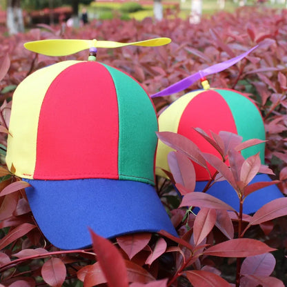 Hat Helicopter Propeller Adventure Dad Hat Rainbow Bamboo Dragonfly Baseball Cap For Adult Kids Boys Girls