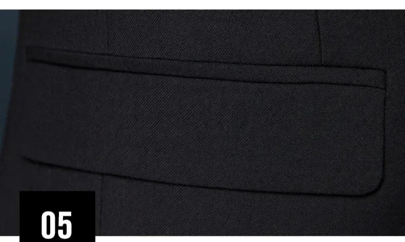 Formal Suit Set Coat Vest Trousers Business Groom Wedding Dress Blazer Pants suit men trajes de boda para hombre completos