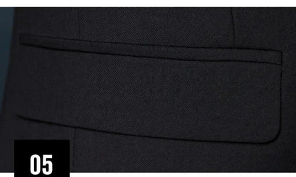 Formal Suit Set Coat Vest Trousers Business Groom Wedding Dress Blazer Pants suit men trajes de boda para hombre completos