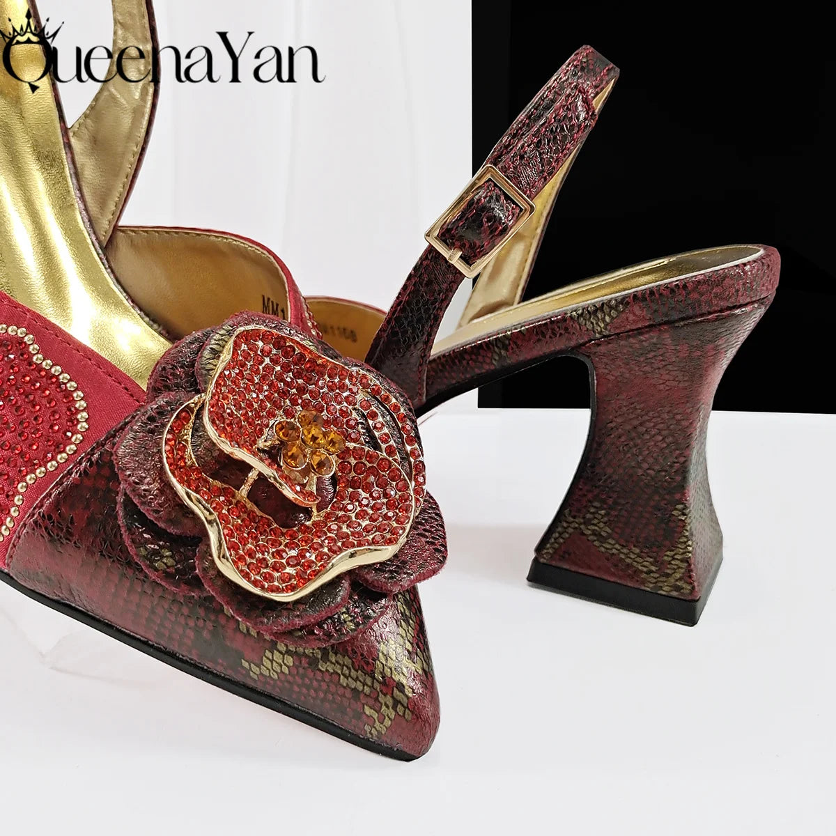 Elegant Lilac Color Women's Heels Handbag Set Rhinestone Embellished Designer Shoes for Weddings Special Events