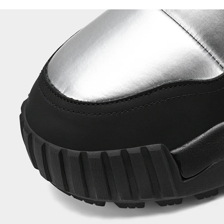 Winter shoes men's high top plush warm cotton shoes, high-quality and fashionable cold resistant outdoor cotton boots snow boots