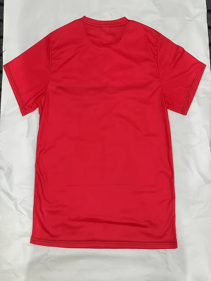 Men's new casual summer loose casual round neck T-shirt with letter printed pattern outdoor sports top