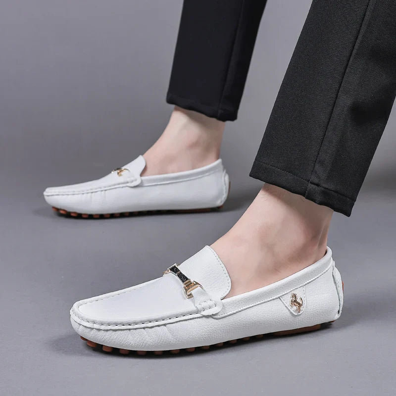 Handmade Leather Casual Men Shoes Design Loafers Man Comfortable Slip on Men Loafers Hot Sale Moccasins Driving Shoes