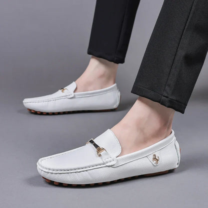 Handmade Leather Casual Men Shoes Design Loafers Man Comfortable Slip on Men Loafers Hot Sale Moccasins Driving Shoes