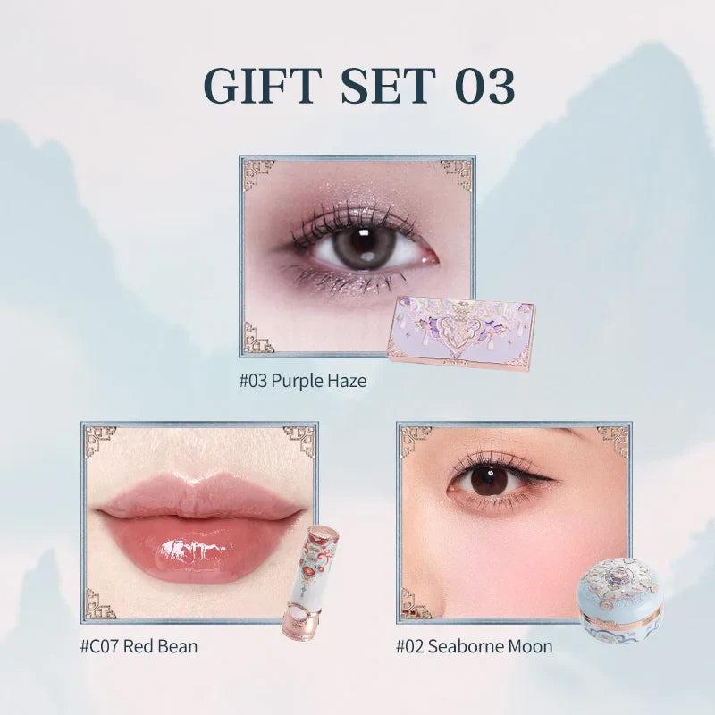 Makeup Set Flower Knows Butterfly Cloud Collar Collection Makeup Gift Set Includes Eyeshadow Blush Lipstick Vegan&Cruelty-Free