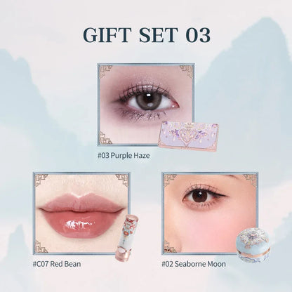 Makeup Set Flower Knows Butterfly Cloud Collar Collection Makeup Gift Set Includes Eyeshadow Blush Lipstick Vegan&Cruelty-Free