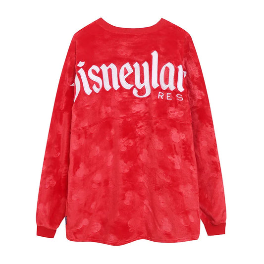Fleece Sweatshirt Women Casual Loose Pullover Tops O Neck Mickey Mouse Jumper Oversized Unisex Streetwear
