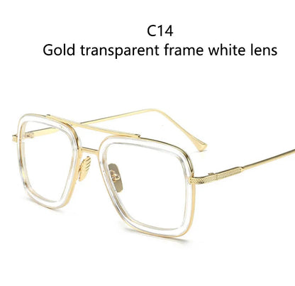 Glasses Men Women Sunglasses Iron man Eyewear Steampunk Sun Glasses