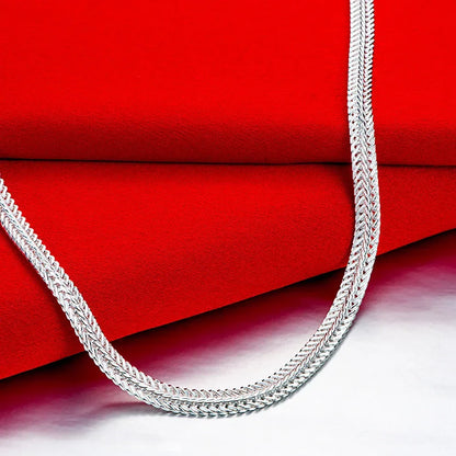 925 sterling silver Snake chain Necklace Noble for women men jewelry designer wedding engagement gifts 50/60cm wholesale price