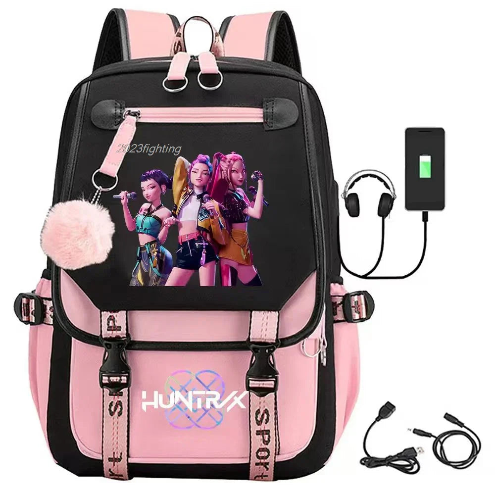 Backpack Cartoon Rucksack Girls School Bag High Capacity Women Backpack