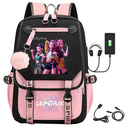 Backpack Cartoon Rucksack Girls School Bag High Capacity Women Backpack