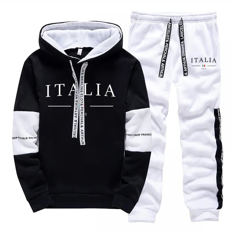 Hot Sales Mens Tracksuit Printing Casual Sweatshirts Sportswear Outdoors Sports Jogging Mens Clothing Single Piece Hoodie Pants