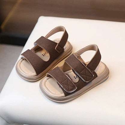 Summer Kids Sandals Boys Beach Sandal Baby Boy Shoes First Walkers Soft Bottom Solid Color Girls Sandals