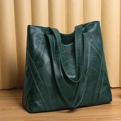 PU Zipper High Quality Women's Shoulder Bag 2024 Soft Faced  Large Capacity Fashionable Commuting Women's Shoulder Bag