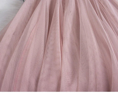 New large hem chiffon long skirt for women's Korean casual simple solid color three-layer A-line high waisted long skirt