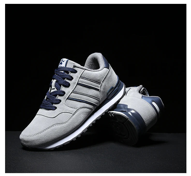 Tênis Masculino de Couro de Alta Qualidade Calçados Casuais Outono 2024 Novo Tênis Masculino Respirável Calçados Masculinos Tênis Masculino Plano Zapatillas Hombre