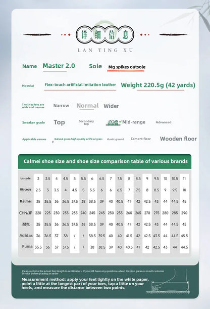 Men's Football Shoes Adult Mg Short Spikes Artificial Turf Training Football Boots Indoor Anti-slip Soccer Shoes