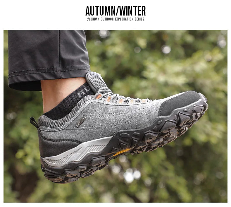 Hiking Shoes Mens Luxury Designer Winter Climbing Trekking Sneakers for Men Leather Outdoor Sports Work Man Shoes