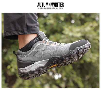 Hiking Shoes Mens Luxury Designer Winter Climbing Trekking Sneakers for Men Leather Outdoor Sports Work Man Shoes 110282A