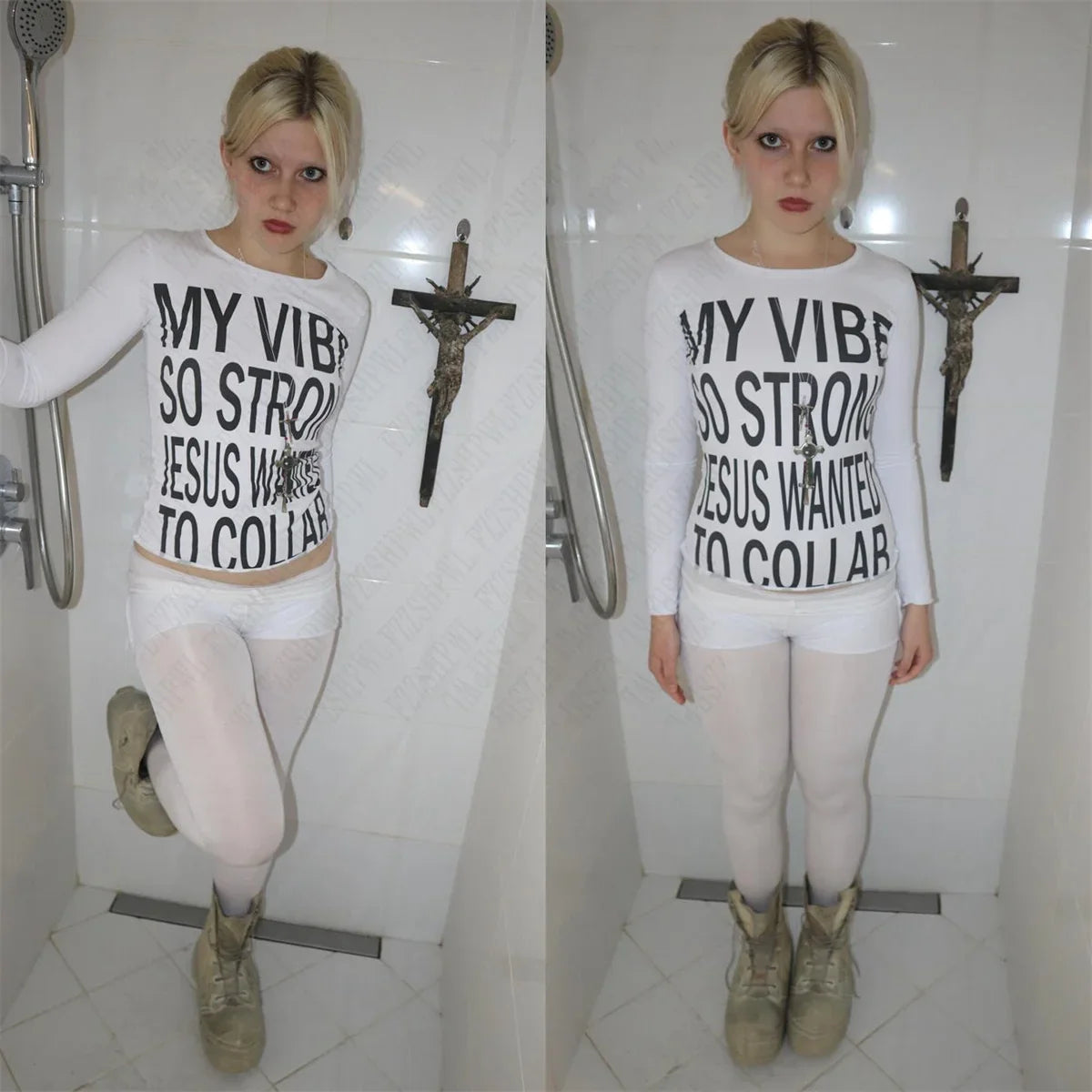 Women's Vintage Harajuku Gothic Hip Hop Emo Girl Casual Long Sleeve Tee Sexy Slim Chic Print Crop Top Grunge Punk Y2K Streetwear