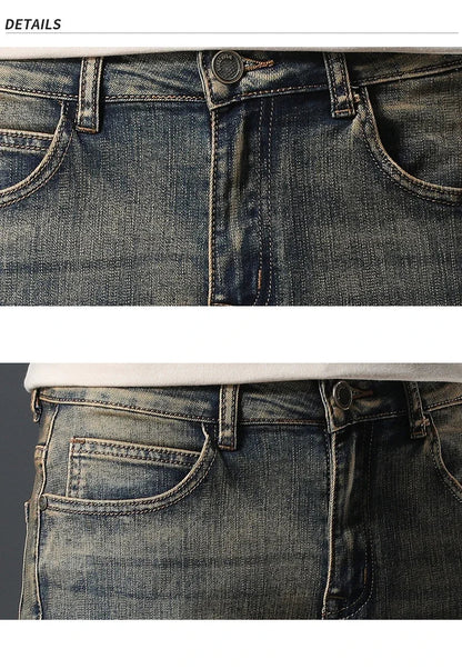 2025 New Summer Brand Stretch Thin Bermuda Masculina Cotton Denim Jeans Men Knee Length Soft Ropa Hombre Shorts