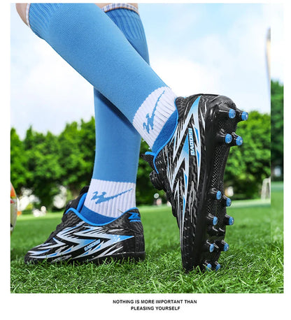 New Kids Society Cleats Soccer Shoes Professional Football Boots Boys Indoor Football Field Boots Original Sneaker Children Fast