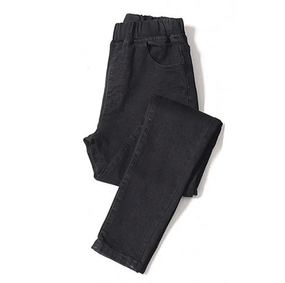 Clothes Skinny Jeans for Women Good Elastic Waist Stretchy Material Tummy Control Mom Jeans Size 5XL 6XL Curvy Jeans