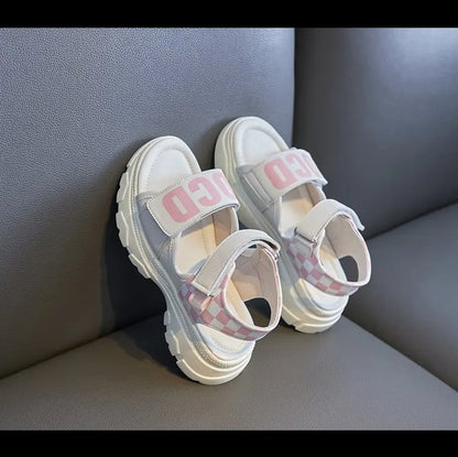 Girls Summer Fashion Sandals Kids Casual Outdoor Non Slip Lightweight Sandals Children's  Comfortable Design Cute Beach Shoes