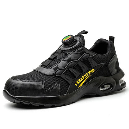 Steel Toe Safety Shoes Men, Anti-Puncture Anti-Smash Non Slip Industrial Work Boots, Lightweight CE New Work Safety Shoes