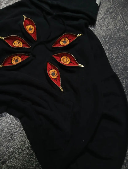 Multi Zipper Hoodies Cool Design Sweatshirt Y2k Streetwear Oversized Casual Fashion Couples Anime Hoodie