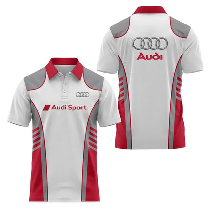3D Printed Short-Sleeved Polo Shirt Casual High-Quality Sports Fashion T-Shirt with Collar