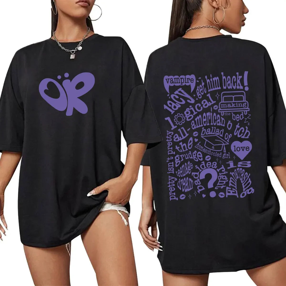 2025 Olivia Male Female Rodrigo Singer Cotton Clothes Fashion Short Sleeve O Neck Tees Unique Men Clothing Shirts Graphic Tee