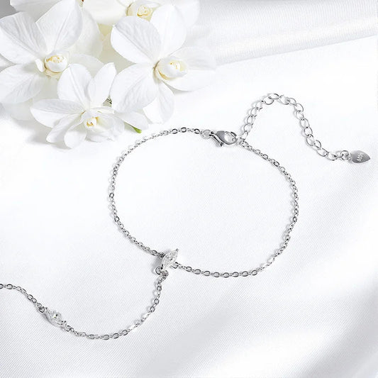 3*6mm Marquise Cut Moissanite Bracelets for Women Adjustable Chain 3 Gems 100% S925 Sterling Silver Plated 18K Jewelry