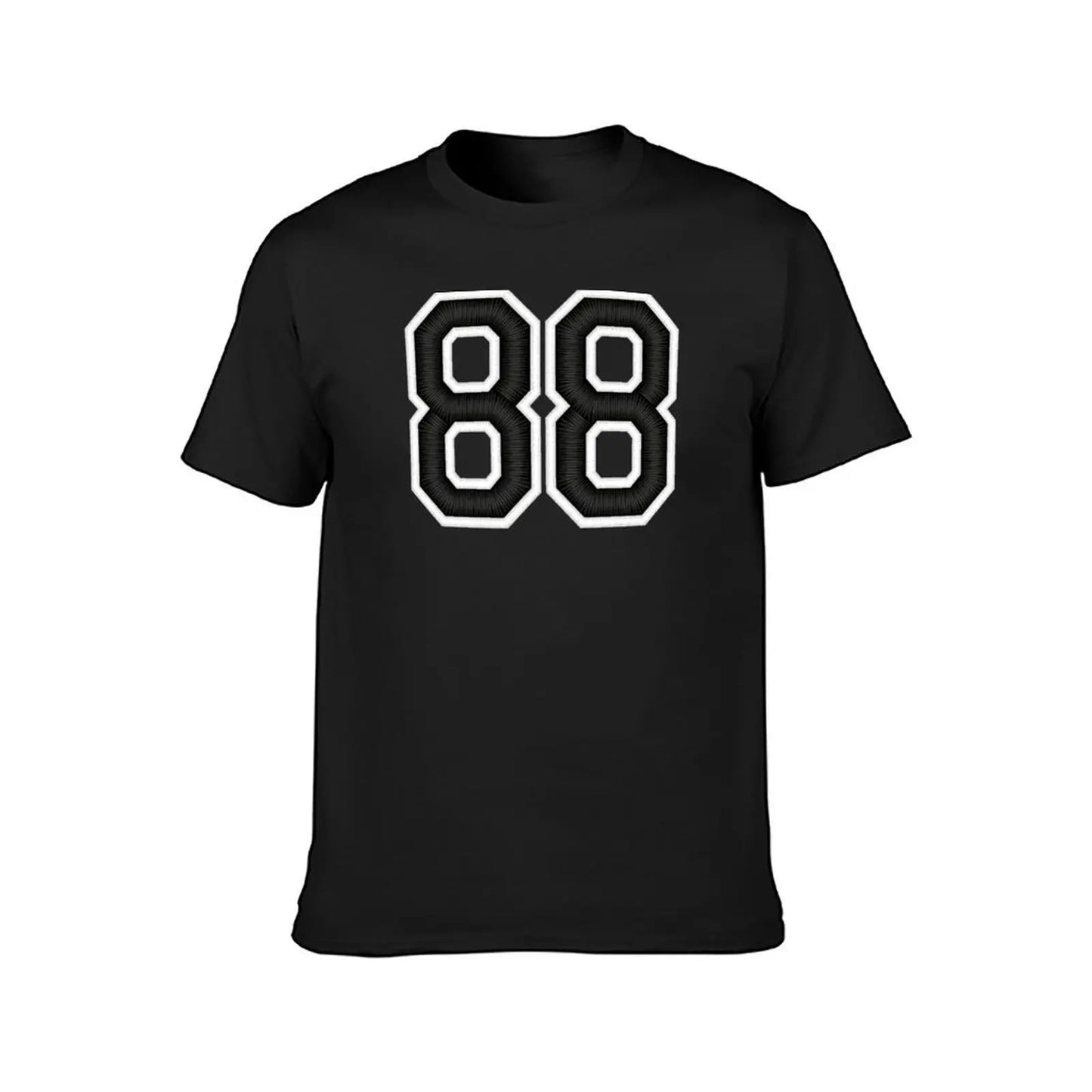 88 Black Jersey Sports Number eighty-eight Football 88 T-Shirt cute clothes graphics sweat funny t shirts for men