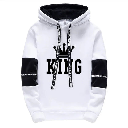 King Printing Mens Tracksuit Hot Sales Casual Hoodie Pants Streetwear Outdoors Mens Clothing Single Piece Sweatshirts Sweatpants