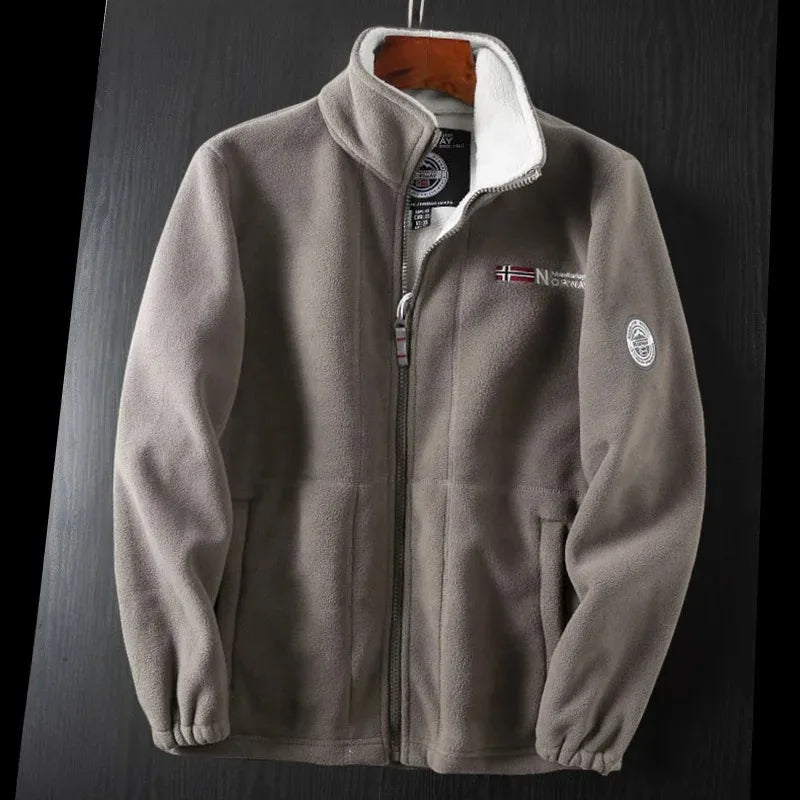 Jaqueta Masculina Corta-Vento Acolchoada com Fleece, Anti-Congelamento, Casaco Quente, Frio Polar, Tamanho Grande, Lazer, Moda, Outono, Inverno, Nova,