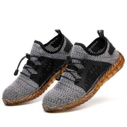 Safety Shoes Men With Steel Toe Cap Anti-smash Men Work Shoes Sneakers Light Puncture-Proof Indestructible Anti-smash Shoes