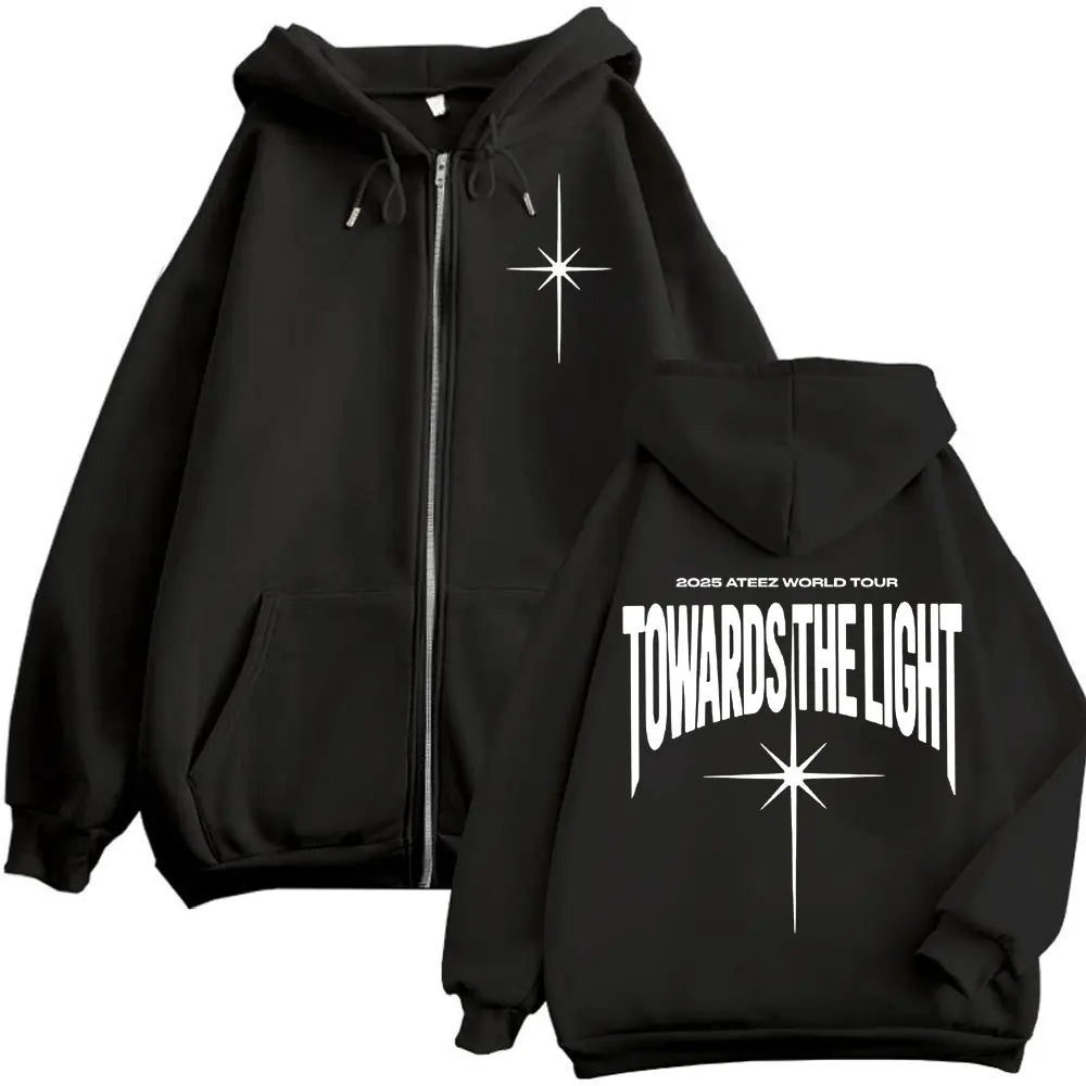 Merch Zipper Hoodie Men Women High Quality Fashion Zip Up Jacket Coat Autumn Winter Casual Loose Sweatshirts