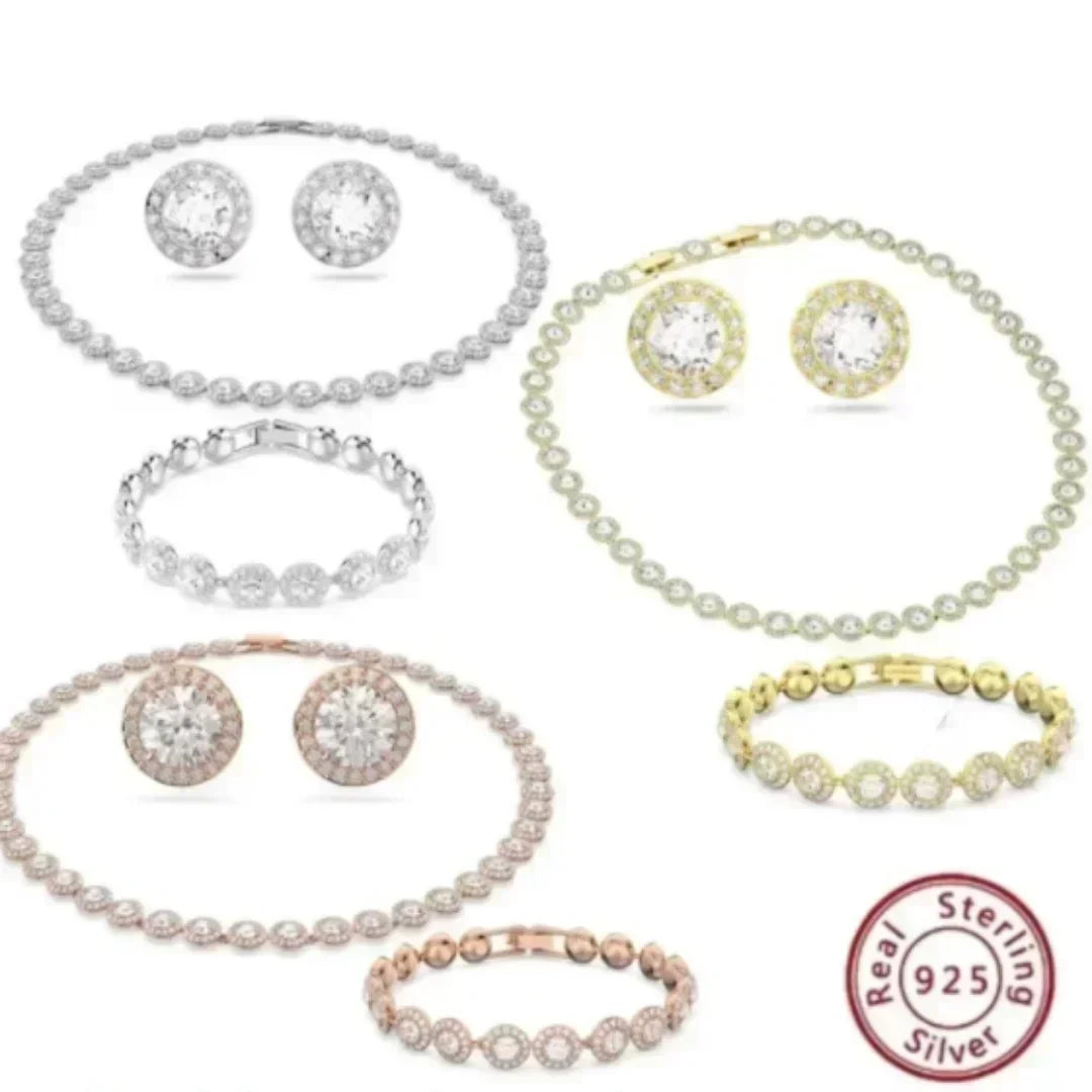 2025 New Classic Luxury Angel Set, Necklace, Bracelet, Earrings, Multi Functional and Beautiful - Valentine's Day Gift