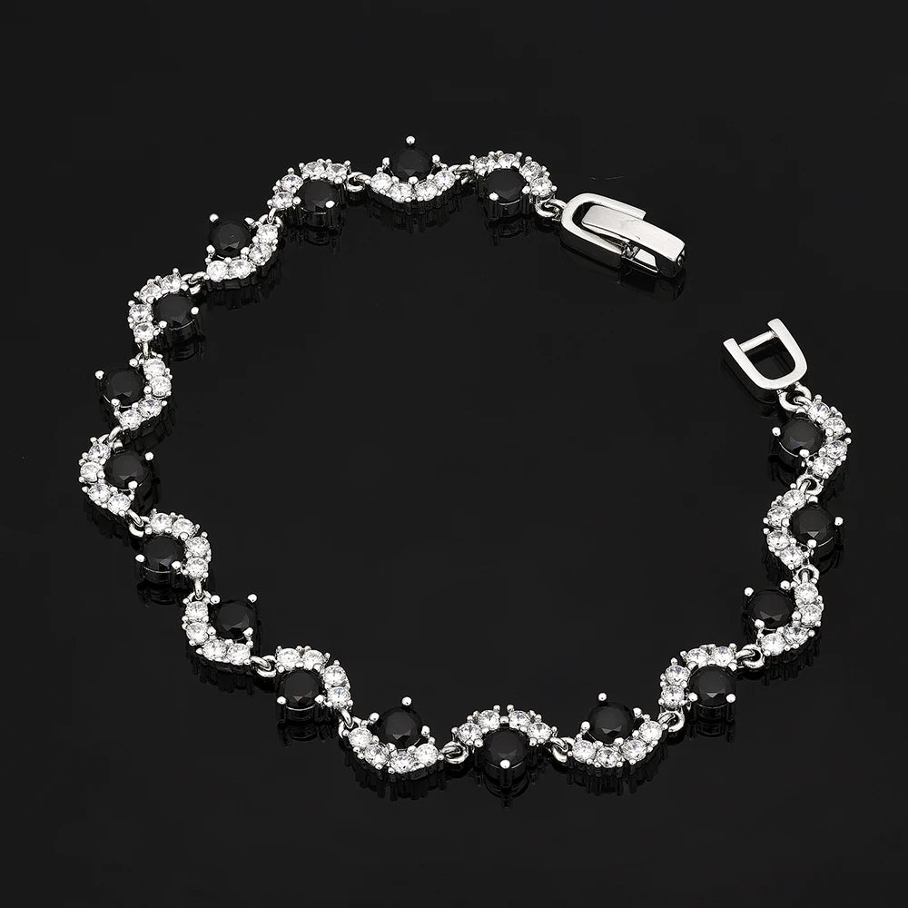 Trendy 4PCS Nigeria Wedding Jewelry Sets For Women UAE African Cubic Zircon Jewelry Set Bridal Accessories